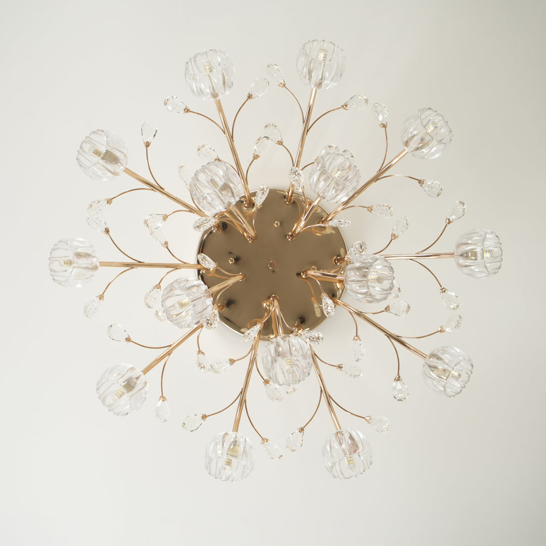 Crystal Flower Ceiling Light