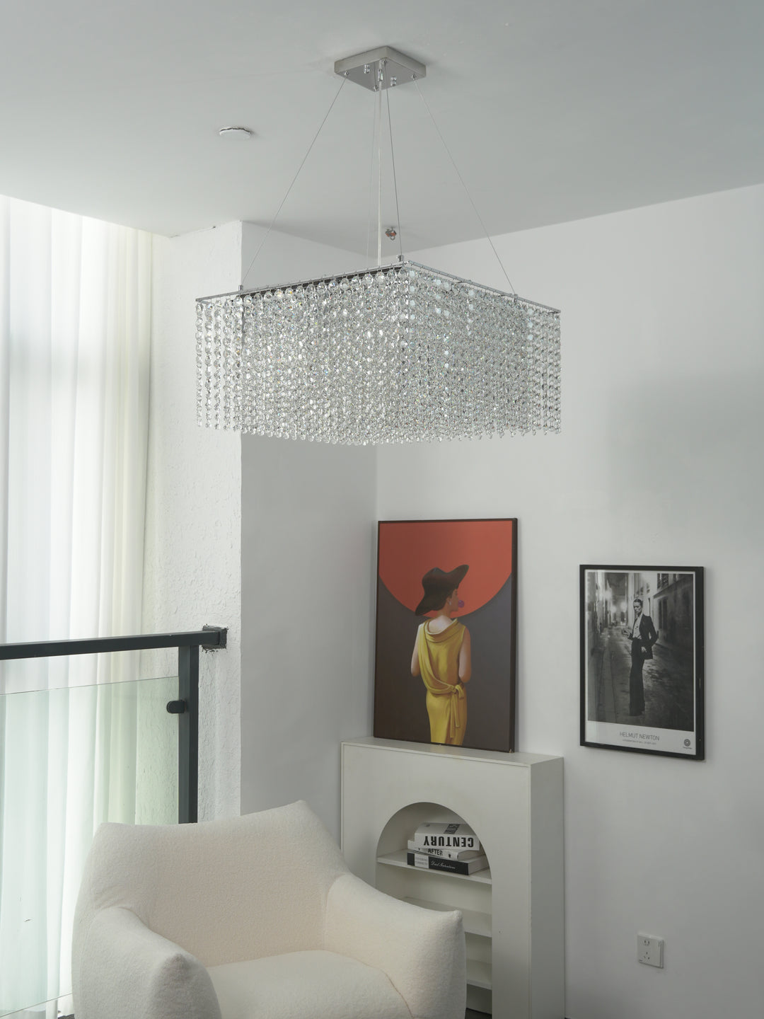 Crystal Frame Chandelier