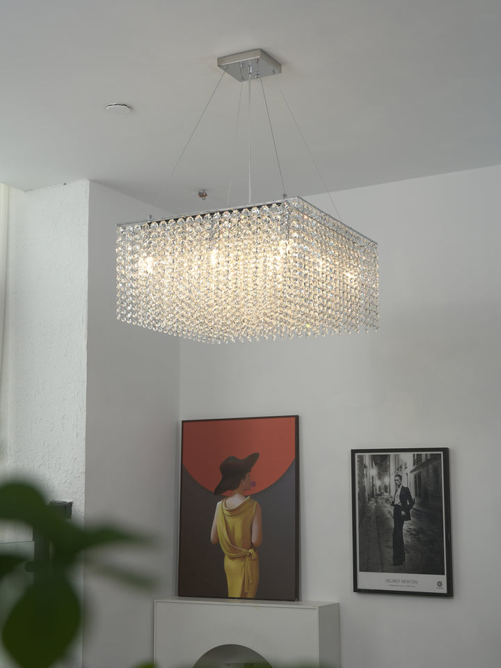 Crystal Frame Chandelier