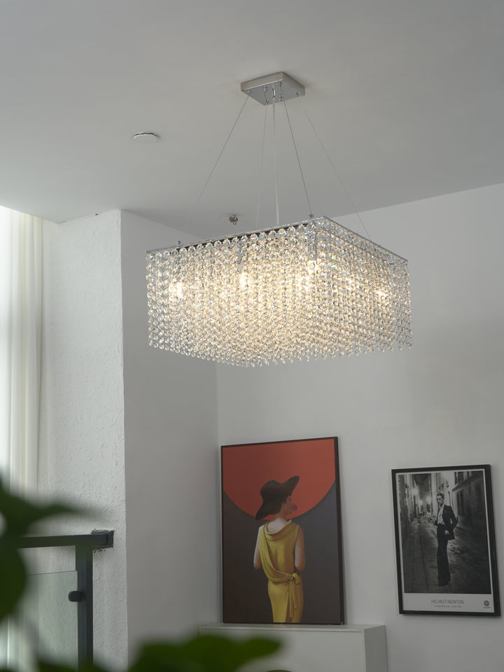 Crystal Frame Chandelier