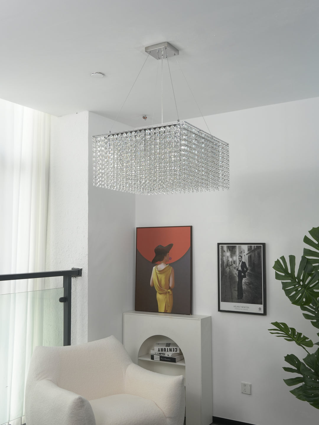 Crystal Frame Chandelier