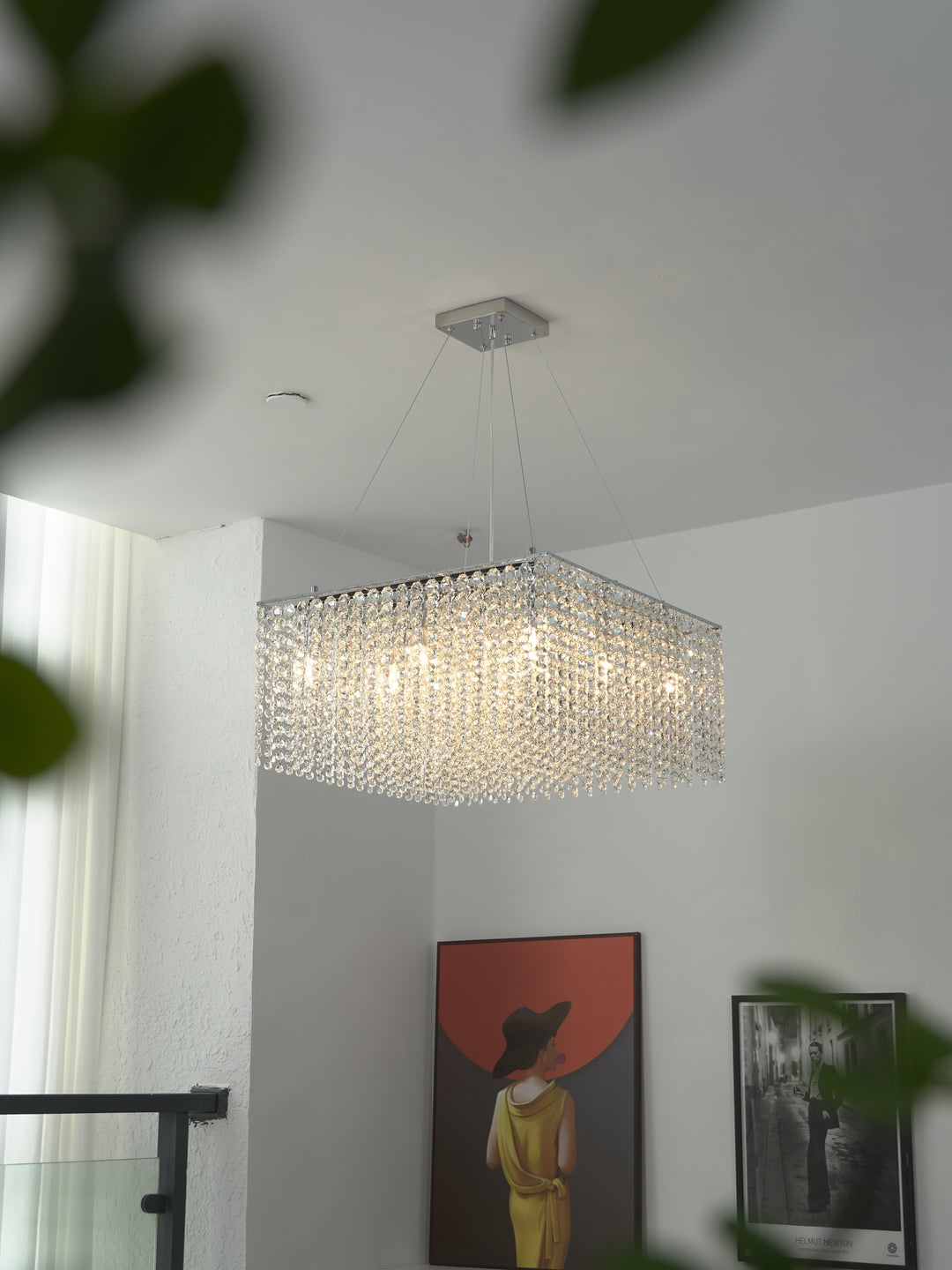 Crystal Frame Chandelier