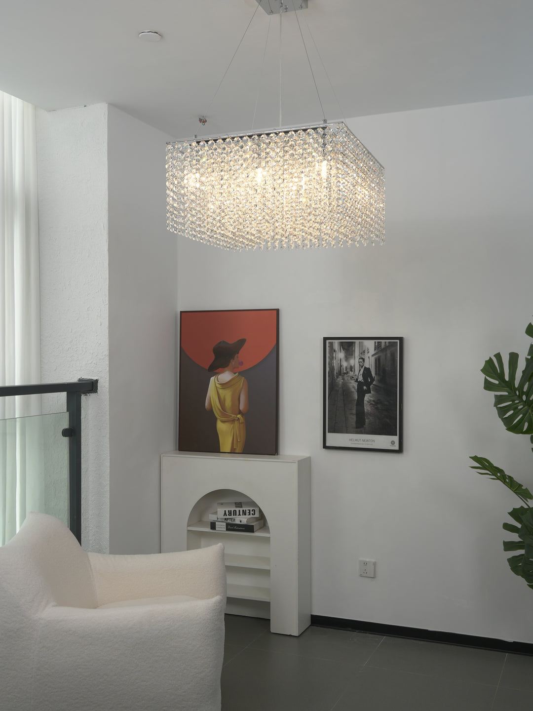 Crystal Frame Chandelier