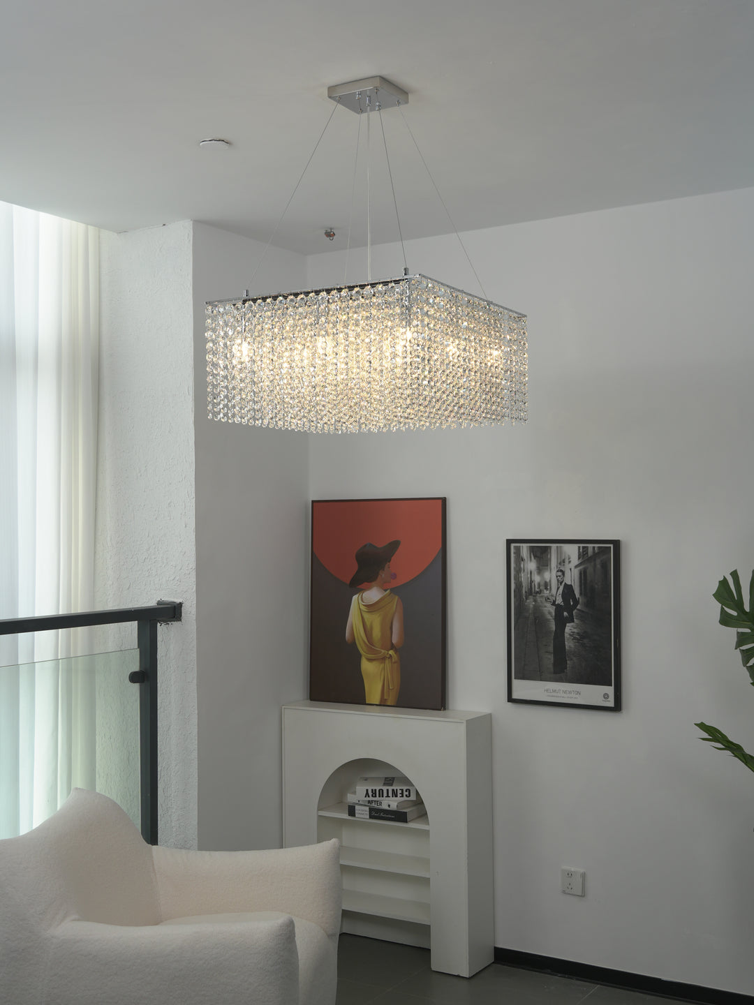 Crystal Frame Chandelier