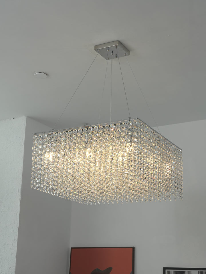 Crystal Frame Chandelier