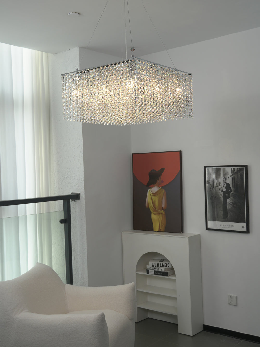 Crystal Frame Chandelier