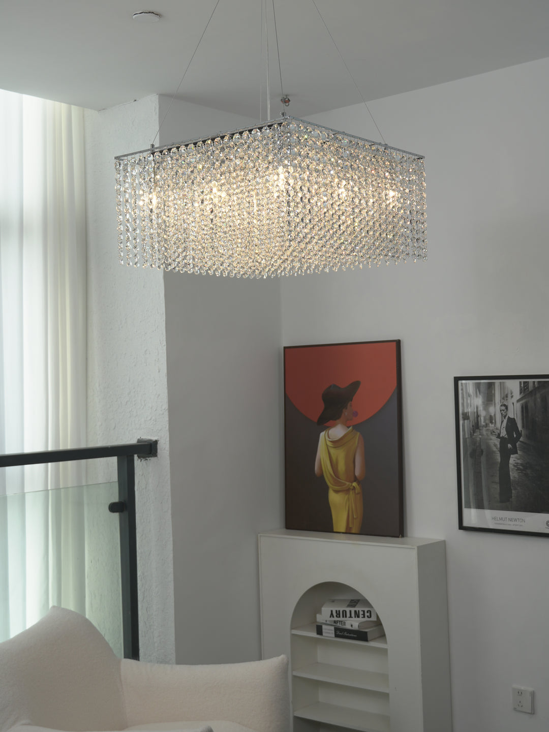 Crystal Frame Chandelier