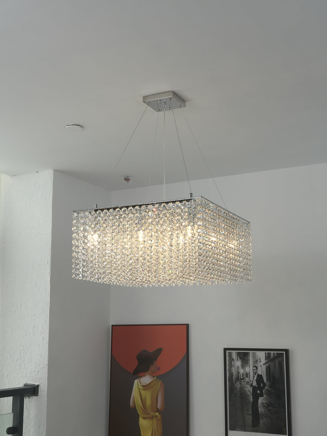 Crystal Frame Chandelier