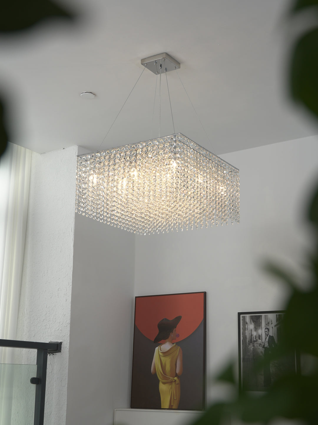 Crystal Frame Chandelier