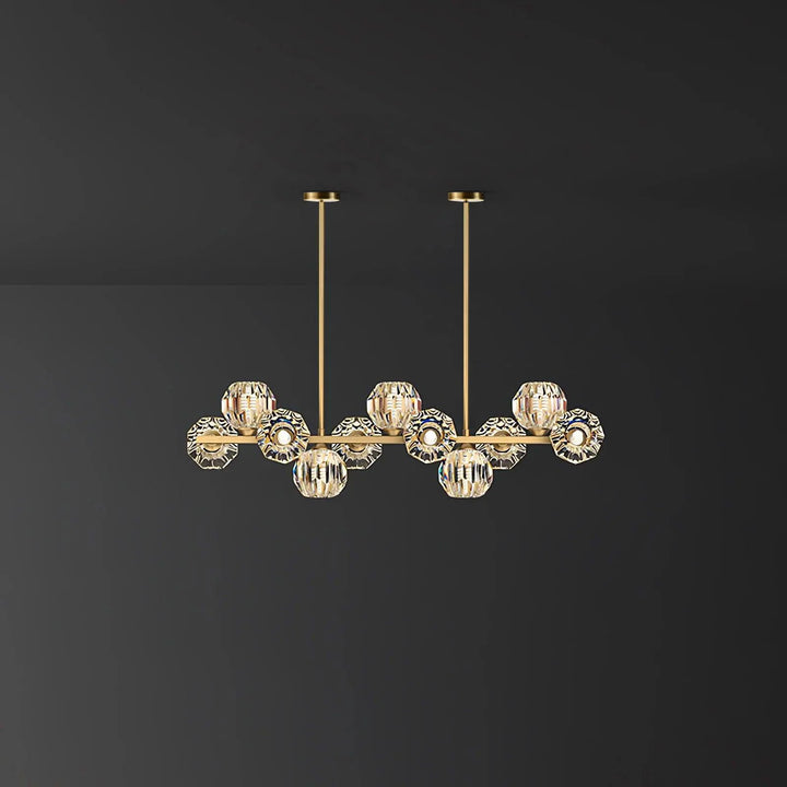 Crystal Glass Ball Chandelier