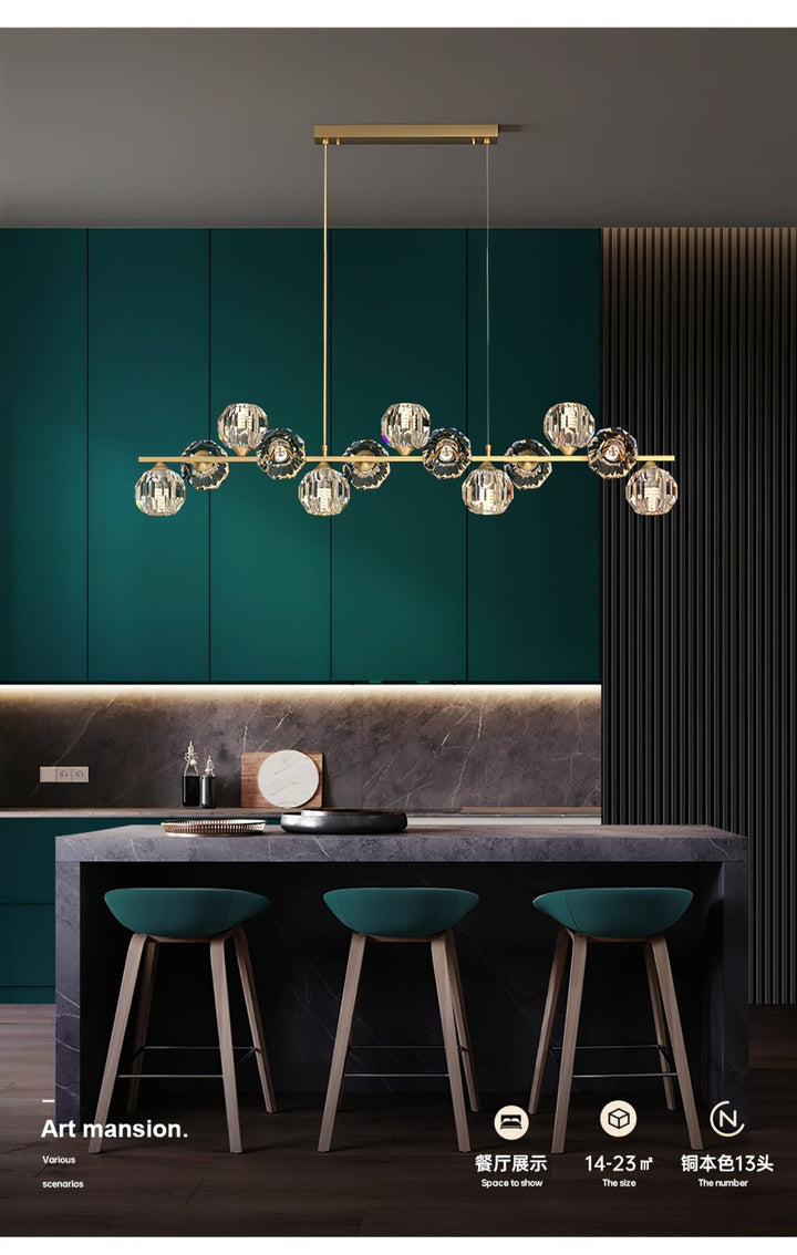 Crystal Glass Ball Chandelier - Vakkerlight