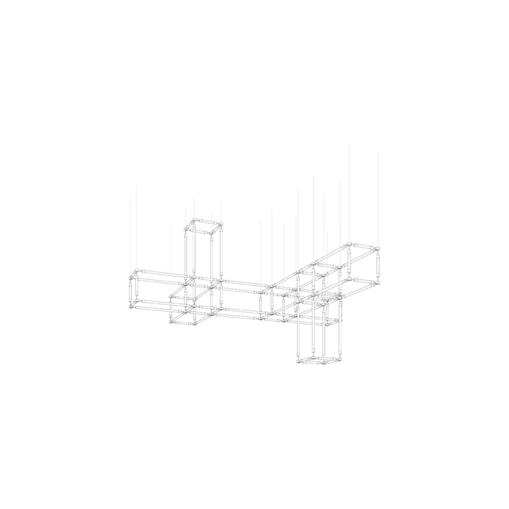 Crystal Grid Customize Chandelier - Vakkerlight