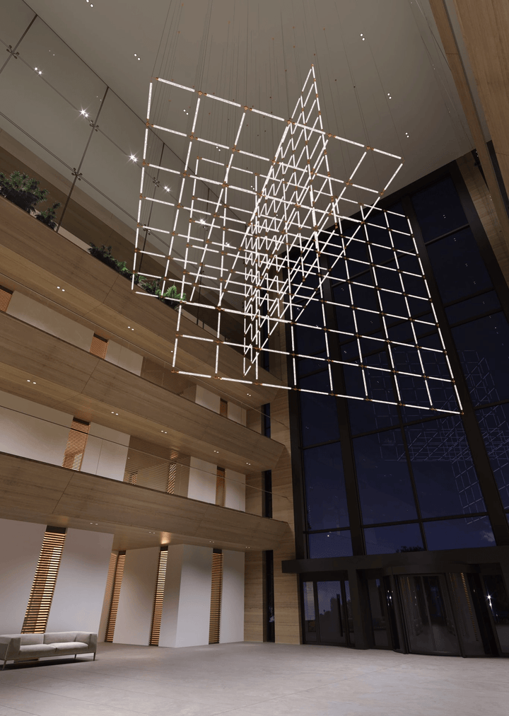 Crystal Grid Customize Chandelier - Vakkerlight