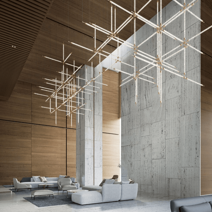 Crystal Grid Customize Chandelier - Vakkerlight