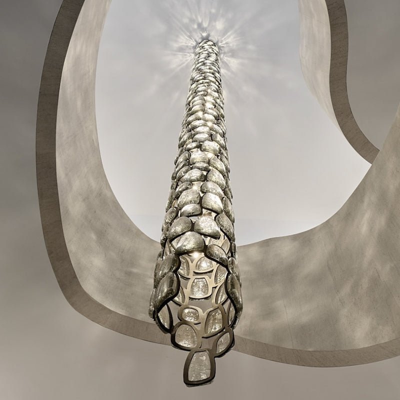 Crystal Mosaic Column Pendant Lamp - Vakkerlight