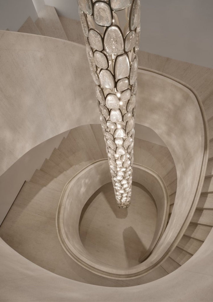 Crystal Mosaic Column Pendant Lamp - Vakkerlight