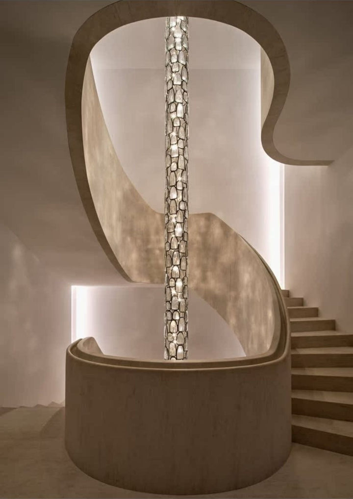 Crystal Mosaic Column Pendant Lamp - Vakkerlight