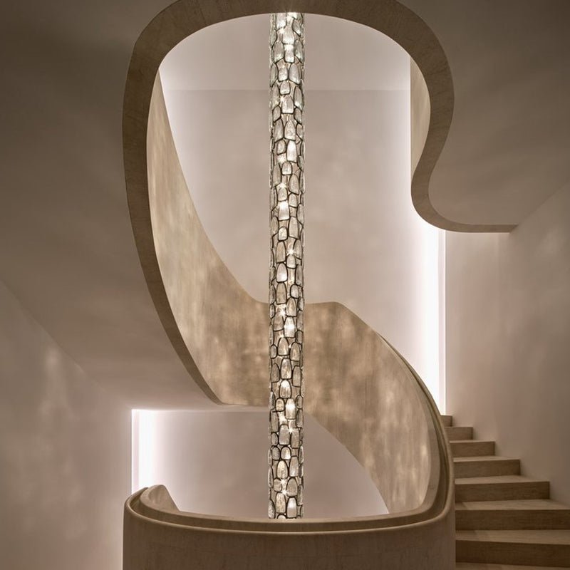 Crystal Mosaic Column Pendant Lamp - Vakkerlight