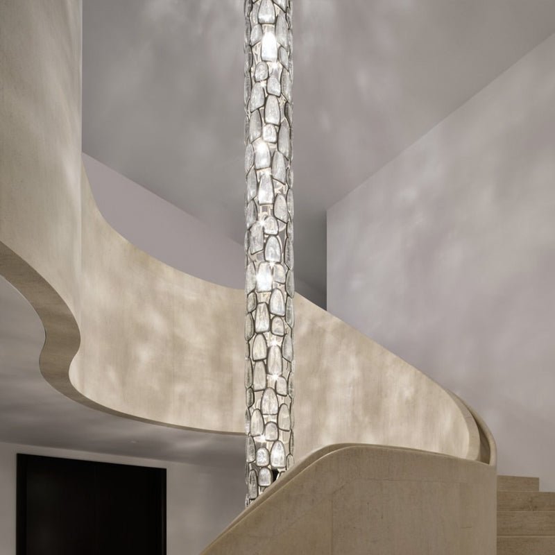 Crystal Mosaic Column Pendant Lamp - Vakkerlight