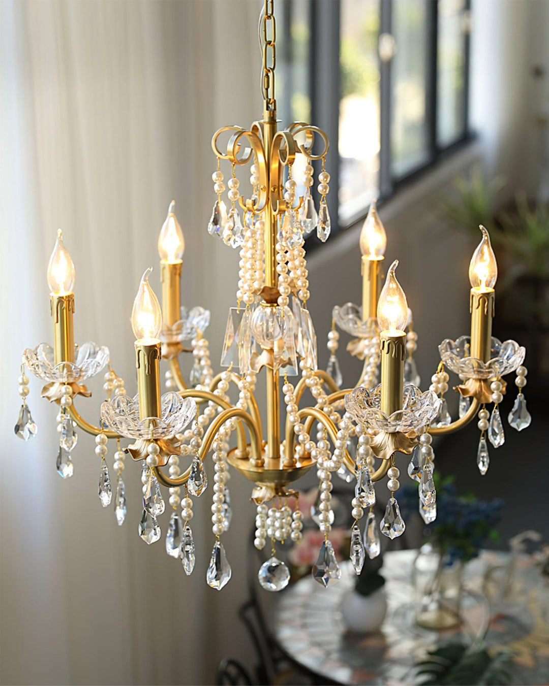 Crystal Pearl Chandelier - Vakkerlight