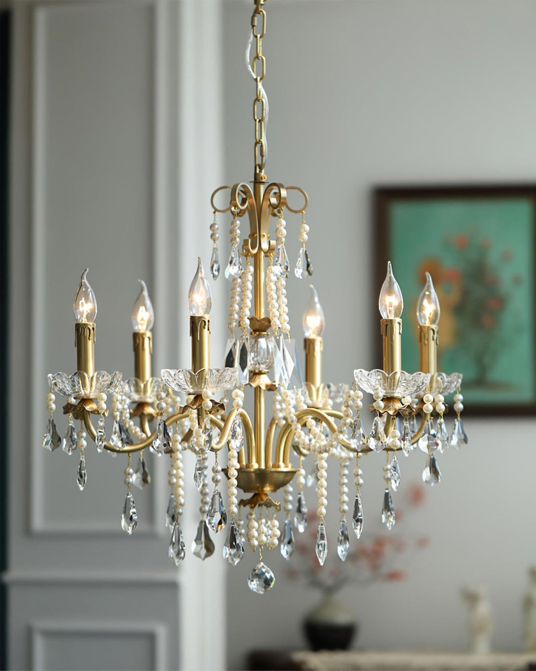 Crystal Pearl Chandelier - Vakkerlight