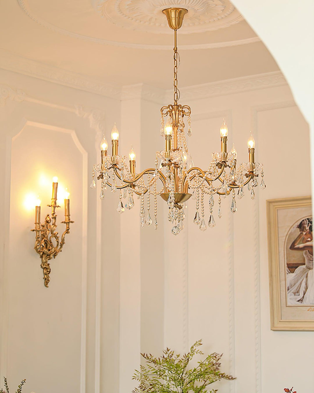 Crystal Pearl Chandelier - Vakkerlight