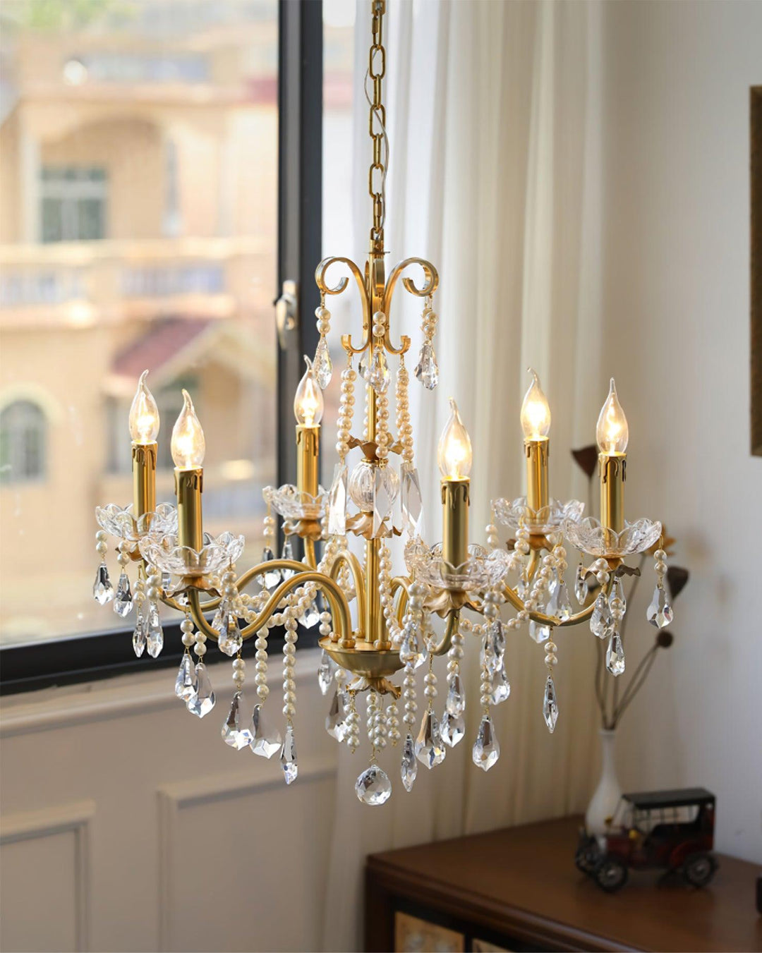 Crystal Pearl Chandelier - Vakkerlight