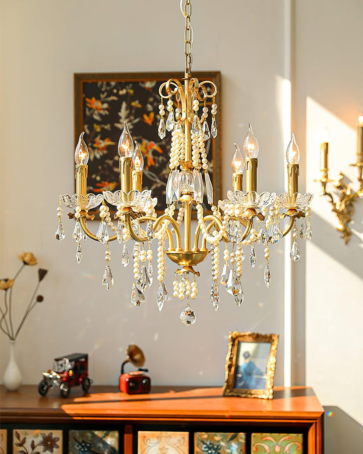 Crystal Pearl Chandelier - Vakkerlight