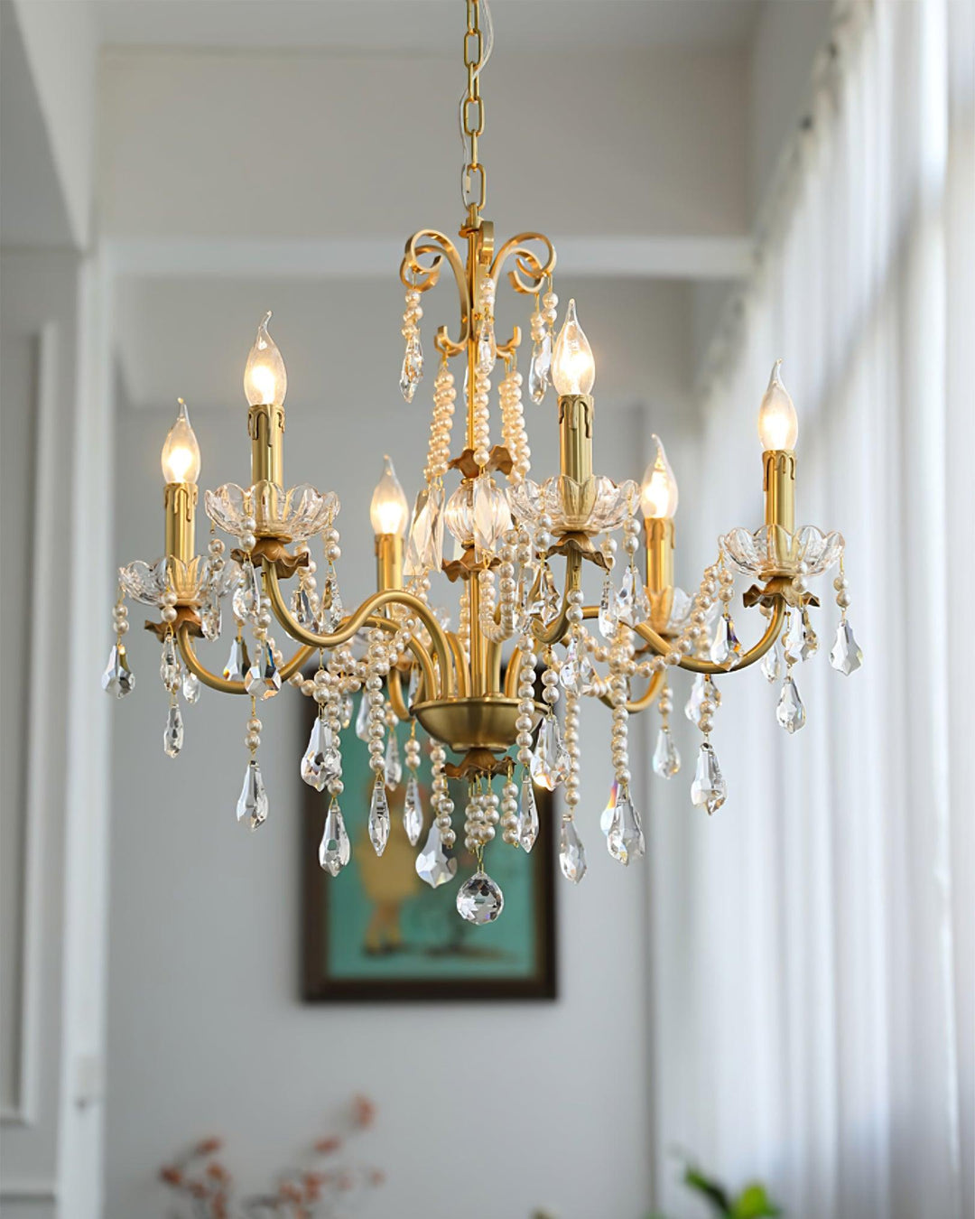 Crystal Pearl Chandelier - Vakkerlight