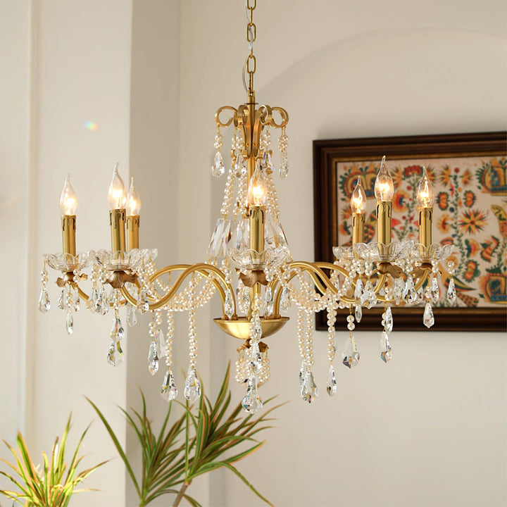 Crystal Pearl Chandelier - Vakkerlight