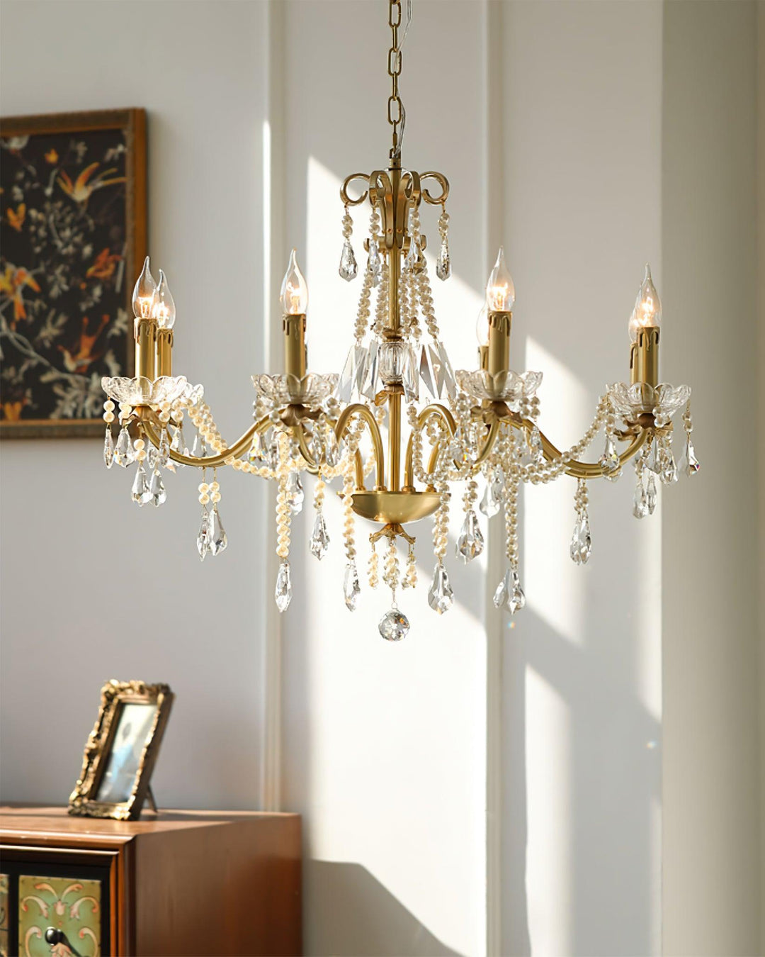 Crystal Pearl Chandelier - Vakkerlight