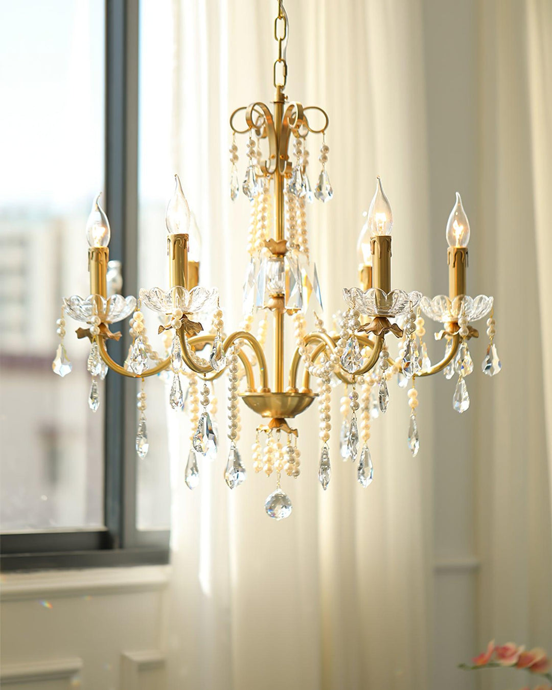 Crystal Pearl Chandelier - Vakkerlight