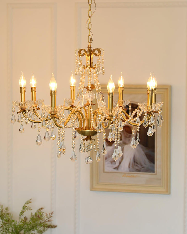 Crystal Pearl Chandelier - Vakkerlight