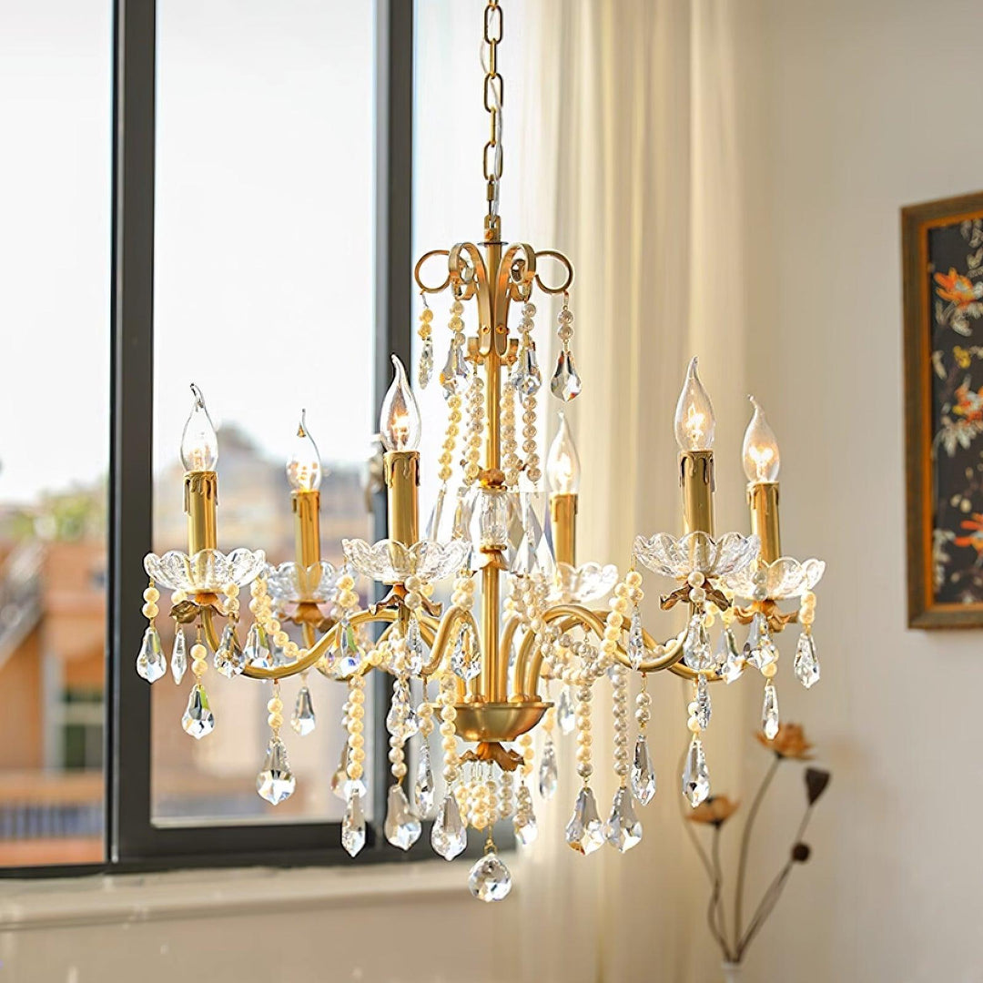 Crystal Pearl Chandelier - Vakkerlight