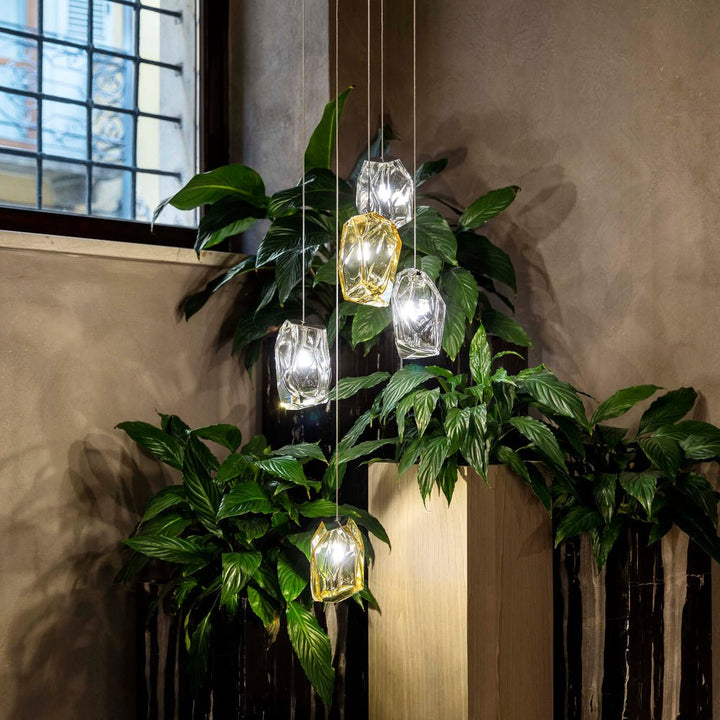 Crystal Rock Cluster Pendant Light - Vakkerlight