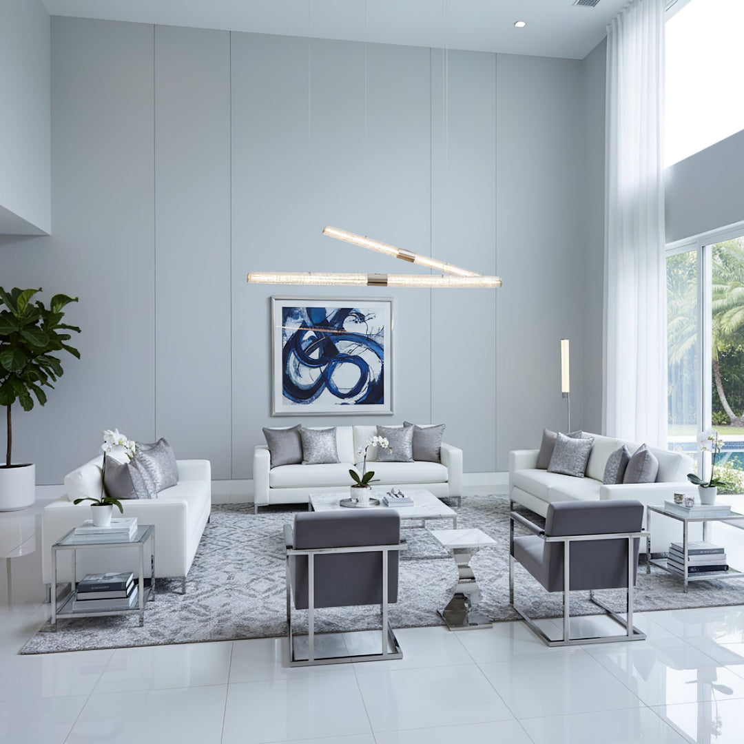 Crystal Stream Linear Pendant Lamp - Vakkerlight