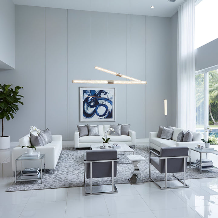 Crystal Stream Linear Pendant Lamp - Vakkerlight