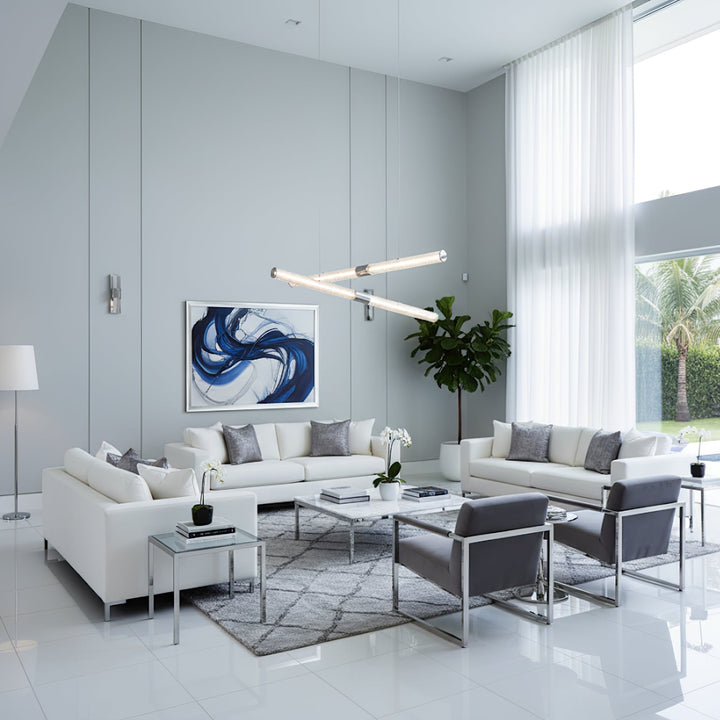 Crystal Stream Linear Pendant Lamp - Vakkerlight