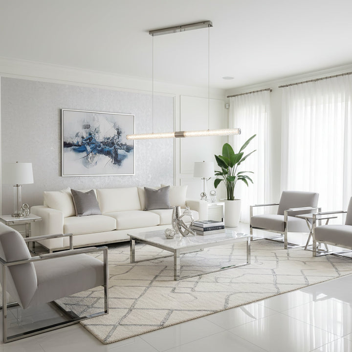 Crystal Stream Linear Pendant Lamp - Vakkerlight