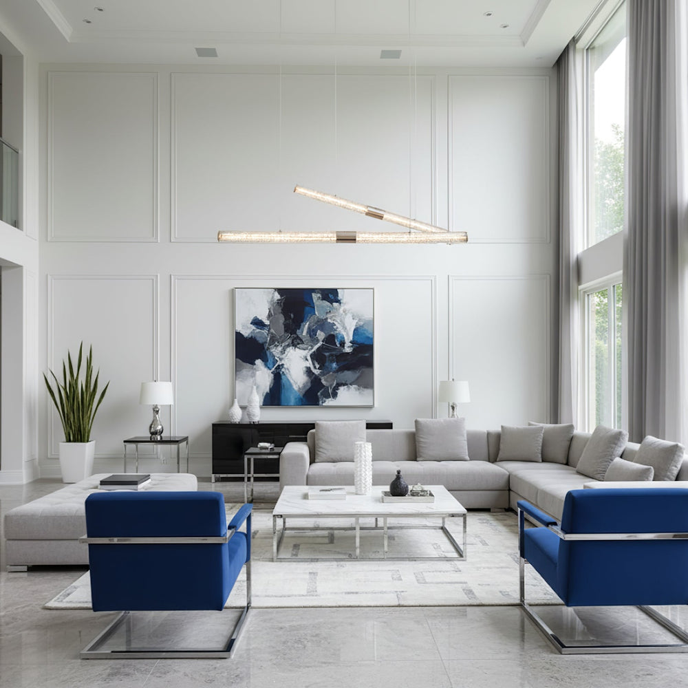 Crystal Stream Linear Pendant Lamp - Vakkerlight