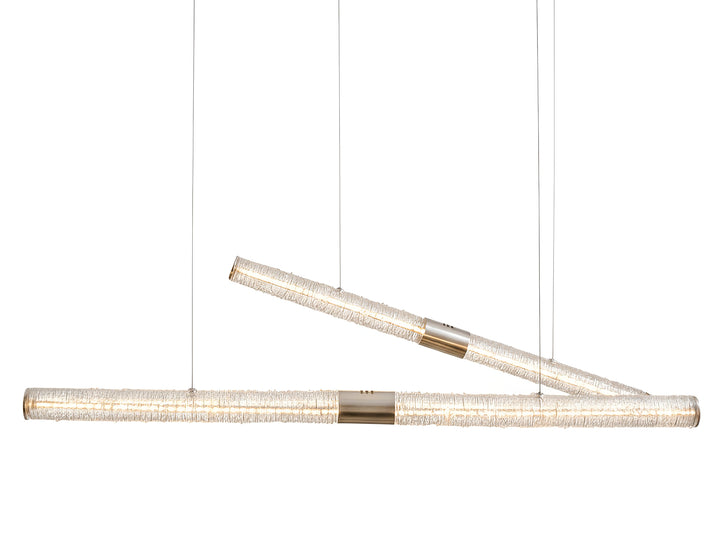 Crystal Stream Linear Pendant Lamp - Vakkerlight