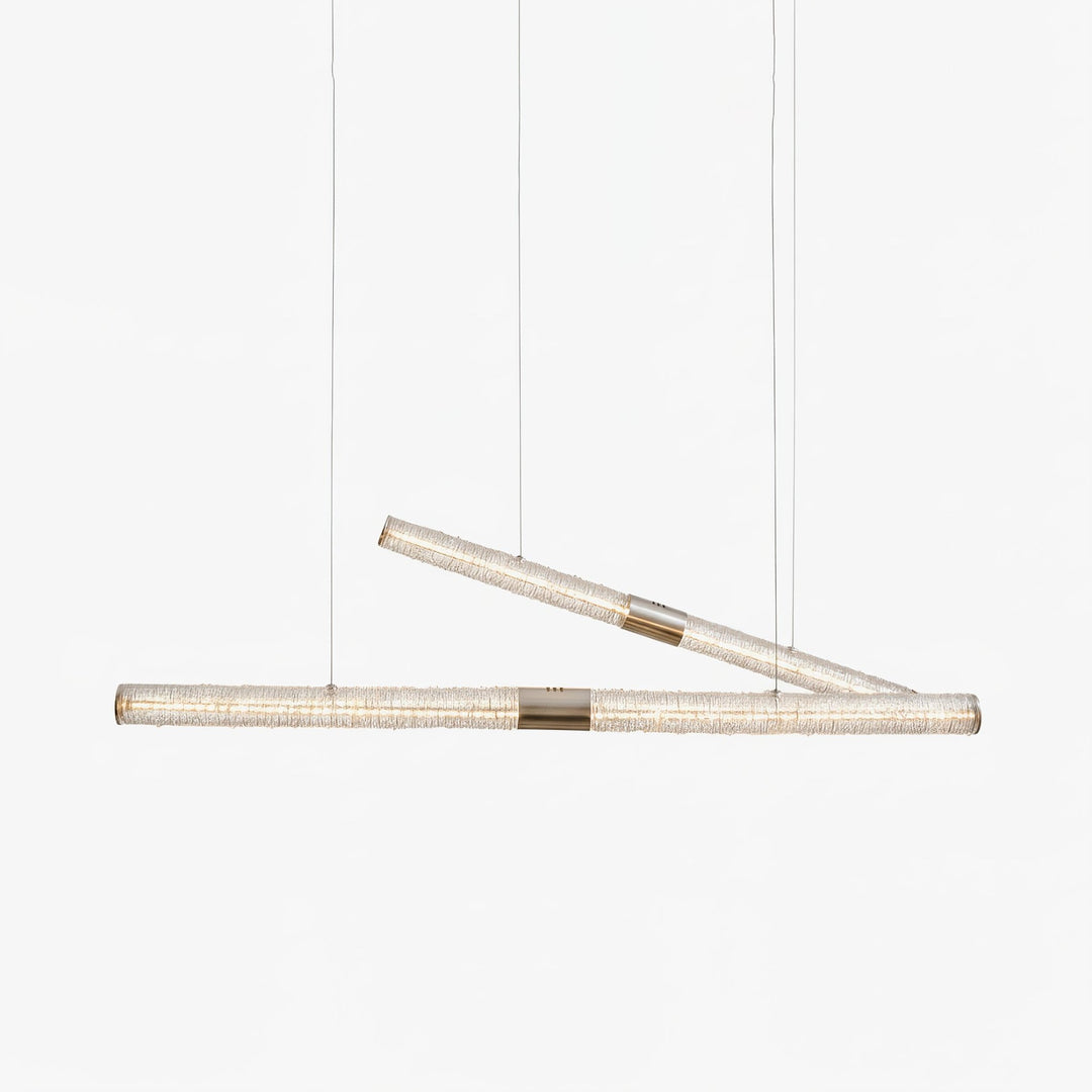 Crystal Stream Linear Pendant Lamp - Vakkerlight