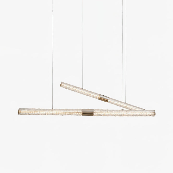 Crystal Stream Linear Pendant Lamp - Vakkerlight