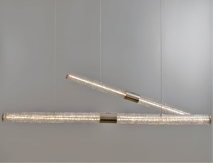 Crystal Stream Linear Pendant Lamp - Vakkerlight