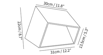 Cube Lampada da Giardino da Esterno — Dimension drawings 2