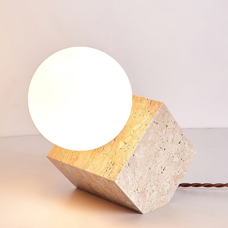 Cube Stone Table Lamp - Vakkerlight