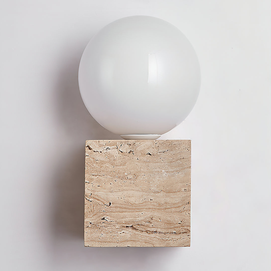 Cube Stone Wall Lamp