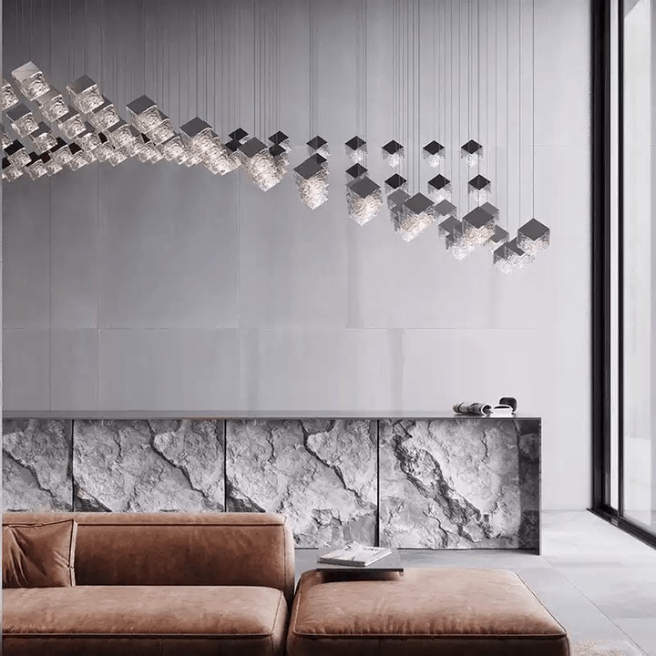 Cubic Luster Cascade Chandelier - Vakkerlight
