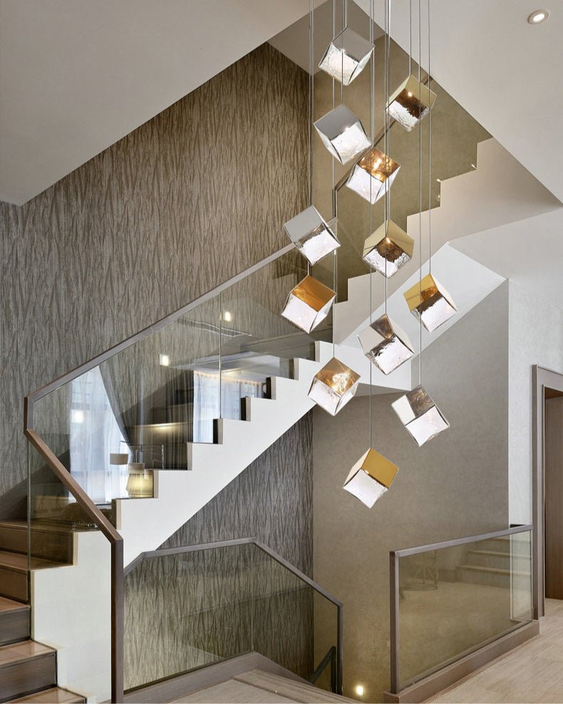 Cubic Luster Cascade Chandelier - Vakkerlight