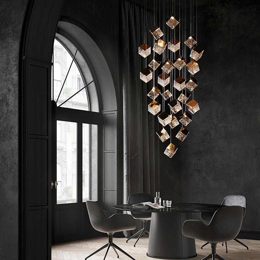 Cubic Luster Cascade Chandelier - Vakkerlight